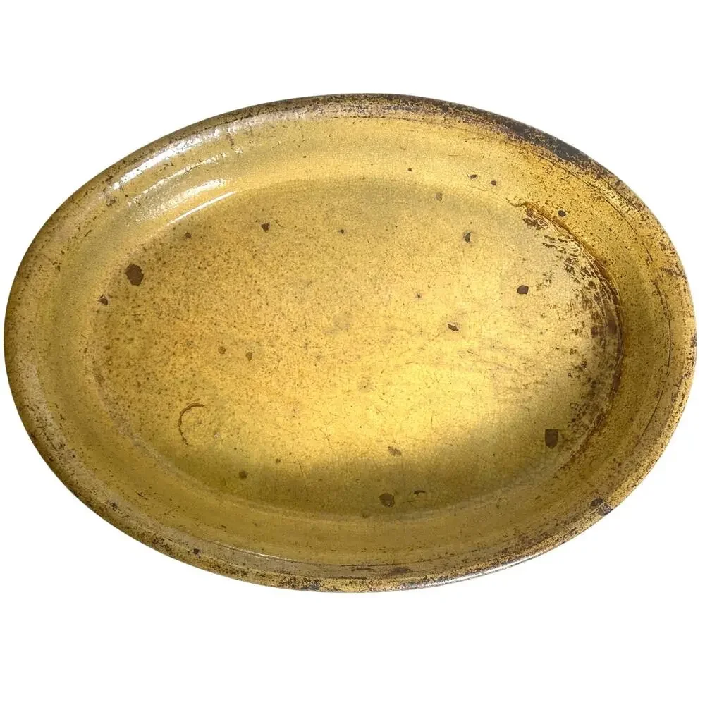 Antique Cookware/Display-French Lidded Terrine/Lid & Vendeuvre TV AuGratin Dish